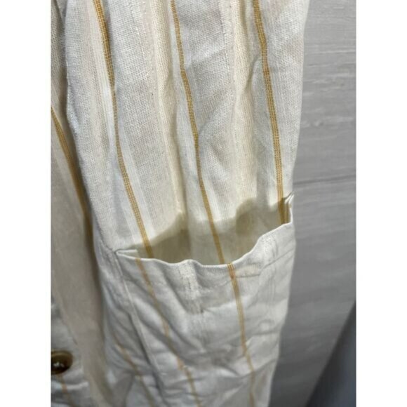 NEW Cotton On Linen Woven Beth Button Front Midi‎ Dress XXS - Picture 4 of 6